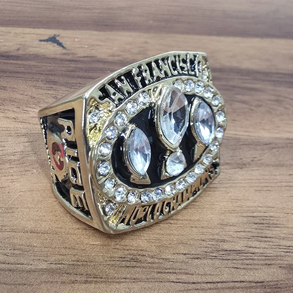 San Francisco 49ers Championship Ring Size 10‎ Gold 2011 Rice